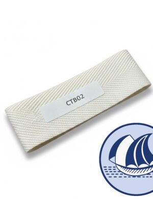 BLEACH WHITE HERRINGBONE TAPE